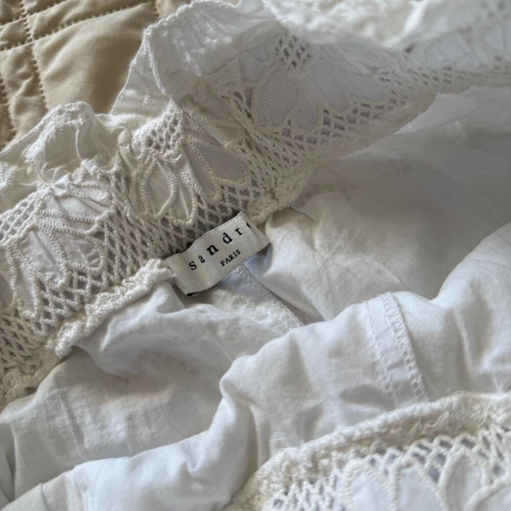 Sandro Women's White Shorts - Picture 3 of 4
